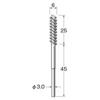 日本精密機械工作 スパイラルブラシ ステンレス線 1本 B8460 1個（直送品）