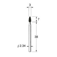 日本精密機械工作 軸付シリコンゴム砥石 5本 R1112 1箱（直送品）