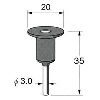 日本精密機械工作 ソフトゴムパット 5個 A3020 1箱（直送品）