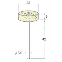 日本精密機械工作 異形状軸付フェルトバフ 5本 F7392 1箱（直送品）
