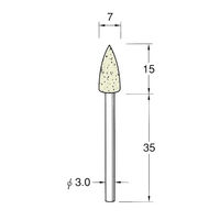 日本精密機械工作 異形状軸付フェルトバフ 5本 F7311 1箱（直送品）