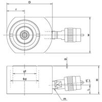 大阪ジャッキ製作所 EF形フラットジャッキ EF30S1.5 1個（直送品）
