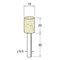 日本精密機械工作 軸付フェルトバフ ソフト 5本 F4115 1箱（直送品）