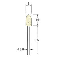 日本精密機械工作 軸付フェルトバフ ソフト 5本 F3508 1箱（直送品）