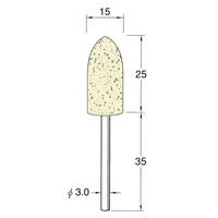 日本精密機械工作 軸付フェルトバフ ソフト 5本 F3515 1箱（直送品）