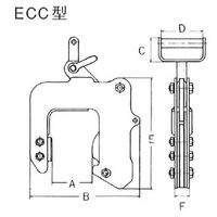 イーグルクランプ コンクリート吊クランプ ECC-350(30-80) 1個（直送品）