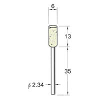 日本精密機械工作 軸付フェルトバフ ハード 5本 F1206 1箱（直送品）