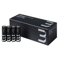 アスクル アルカリ乾電池 プレミアムロング 単3形 単３ 単二 LR6 ブラック 1セット（80本） オリジナル