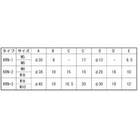 SUNCO ノブ(Rー2)ナット(黒 M6 (10本入り) N0-00-0340-0060-0010-00-10P 1パック(10個)（直送品）