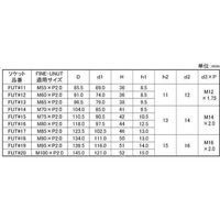 SUNCO FUN用ソケット ハンドルφ14 M70(#14 (1本入り) N0-00-0222-0700-0000-00-1P（直送品）