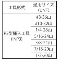SUNCO Eサート(挿入工具 INP3型 1/2ー20UNF (1本入り) N0-00-PV3F-8040-0000-00-1P（直送品）
