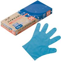 宇都宮製作 プロプラス バイオマス手袋PE ブルー箱入 100枚入 SS LPE0141SEBBSS 1箱(100枚) 657-6907（直送品）