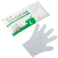 宇都宮製作 プロプラス バイオマス手袋PE クリア袋入 100枚入 L LPE0141SETPL 1袋(100枚) 657-6913（直送品）