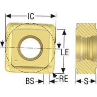 セコ・ツールズ・ジャパン セコ フライス 88°カッタ用インサート MP2501 SNMU120412TN-M16 1セット(10個)（直送品）