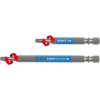 EIGHT トーションビット EX/IMPACT TORXカラービット5本セット 65mm 差込溝9mm&13mm EA-310C-5S65（直送品）