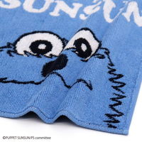 パペットスンスン タオルハンカチ ブルー 79-0030080-B 1枚 タオル美術館