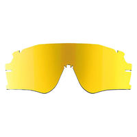 サングラス 鼻パッドがないスポーツサングラスAF-306 C-1REブルーマット ゴールドミラーシリンダーレンズ装着 AF306C1（直送品）