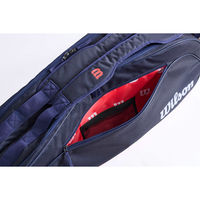 Wilson(ウイルソン) テニス バッグ TEAM J 6PK NAVY Navy/Pink WR80501010 1個（直送品）
