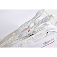 Wilson(ウイルソン) テニス バッグ TEAM J 6PK WHITE White/Red WR80502010 1個（直送品）