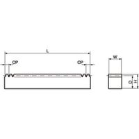 Jmec CP両端面加工ラックCP10(呼び全長2000mm) JRFCP10-2000 1個（直送品）