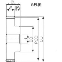 Jmec 平歯車 モジュール2.5(歯数65) JS2.5-65 1個（直送品）