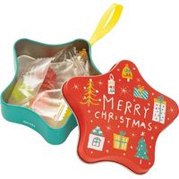 ヘッズ ピローキャンディ／クリスマス星型缶-3 30個(6個×5) 540-XS3（直送品）