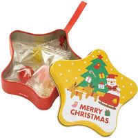 ヘッズ ピローキャンディ／クリスマス星型缶-2 30個(6個×5) 540-XS2（直送品）