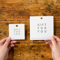 ヘッズ シンプルギフトタッグ-1/フォーユー 500枚(50枚×10) SGF-T1 1セット(500枚入)（直送品）