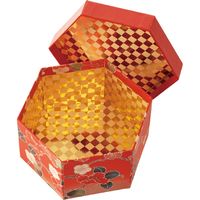 ヘッズ 和風六角貼箱-M 12個(4個×3) WA-HBM 1セット(12個入)（直送品）