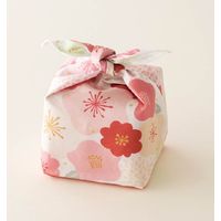 ヘッズ 和風花柄あづまバッグセット/ピンク 10セット(10セット×1) WBN-AZB 1セット(10セット入)（直送品）