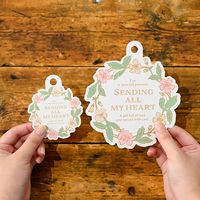 ヘッズ フラワーリースギフトタッグ-1 50枚(50枚×1) WRH-T1 1セット(50枚入)（直送品）