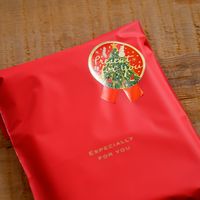 ヘッズ クリスマスベアラーリボン型シール-1 1000枚(100枚×10) XBR-1S 1セット(1000枚入)（直送品）