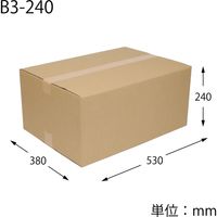 【ケース販売】シモジマ HEIKO 段ボール ダンボール B3用-240 4mm厚 002122994 1ケース(10枚入)（直送品）