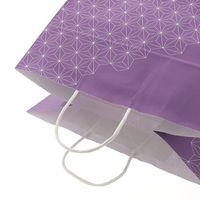 シモジマ 手提げ紙袋 25チャームバッグ 34-1 麻の葉文様 003269923 1セット(50枚入×4袋 合計200枚)（直送品）