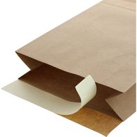 シモジマ 宅配袋 M 撥水 貼付位置入 未晒 004192221 1セット(25枚入×10袋 合計250枚)（直送品）