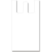 シモジマ 持ち手付きポリ袋 15L 無地 白 006604032 1セット(50枚入×20袋 合計1000枚)（直送品）