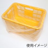 シモジマ ポリ袋 コンテナ用 ワンサイズ ナチュラル 006630033 1セット(1袋(100枚)×5)