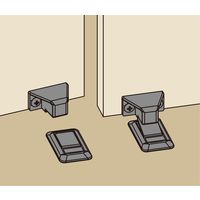 New Hikari (ニューヒカリ) クローゼット扉用マグネット戸当り 清水 2個（直送品）