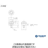 フリーベアコーポレーション 切削加工品(上向用) スチール製 C-6HQ 1セット(5P)（直送品）