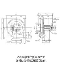 昭和電機 耐圧防爆型電動送風機 MDーKSBー750ーR311 MD-KSB-750-R311 1個（直送品）