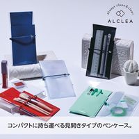 リヒトラブ 抗菌フラットペンケース レッド A7941-3 1セット(2個)（直送品）