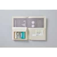 コクヨ 2つ折りドキュメントファイル<BIZRACK>(ミニポケット付き) オフホワイト フ-BRFLD950W 1セット(4冊)