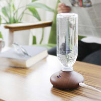 ライフオンプロダクツ ペットボトル加湿器 ーwoodー ブラウン PR-HF024-BR 1台（直送品）
