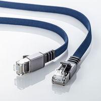 サンワサプライ カテゴリ6AメッシュフラットLANケーブル(ブルー、3m) KB-FL6AME-03BL 1本