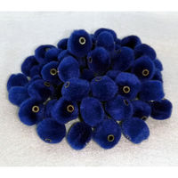 創＆遊 ふわふわビーズ 青 小 ぼんてん FB-250-008 1袋