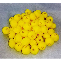 創＆遊 ふわふわビーズ 黄 小 ぼんてん FB-250-002 1袋