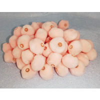 創＆遊 ふわふわビーズ 薄ピンク 小 ぼんてん FB-250-006 1袋