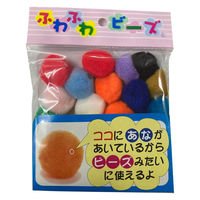 創＆遊 ふわふわビーズ アソート 大 ぼんてん FB-250-200 1セット（5袋）