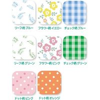 ダイト ふわ軽！食事用エプロン　SE-01G　リーフ柄グリーン 4930444003106 1枚 介援隊（直送品）