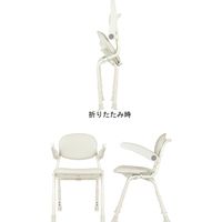 幸和製作所 ユニプラス コンパクトシャワーチェア BSU12 レッドオレンジ 4938765020260 1台 S0989